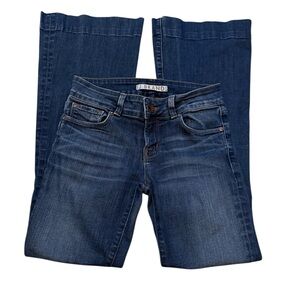 J Brand Mayflower Dark Blue Mid Rise Bootcut Flare Jeans Size 25